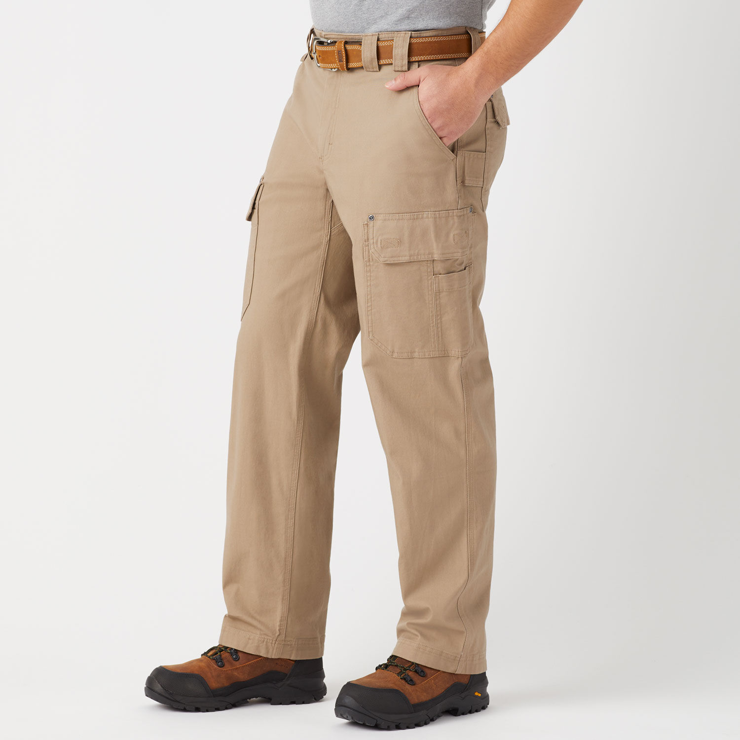 Regular Fit Flex Cargo Pants Men Heavy Duty Stretch Mens Work Pants  Sweatpants | eBay