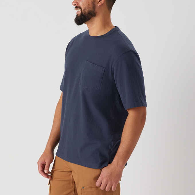 Men's Un-Longtail Relaxed Fit Short Sleeve Crew with Pocket