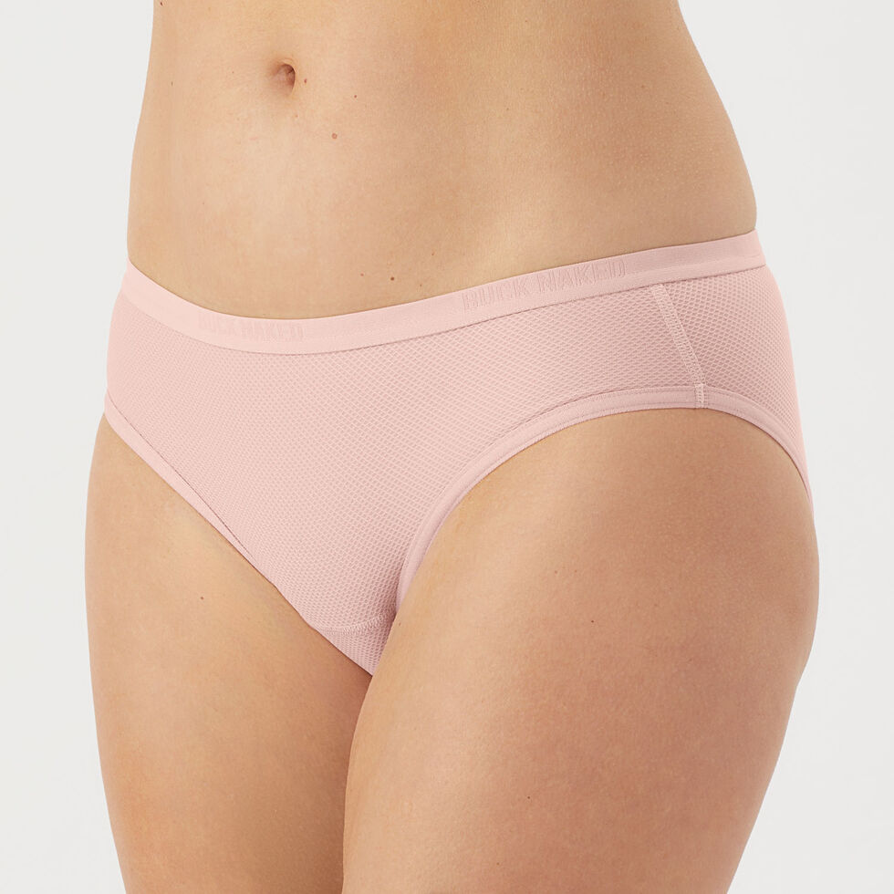 Duluth Trading Womens Breezeshooter Hi-Cut Underwear XS (2-4) Champagne  Pink