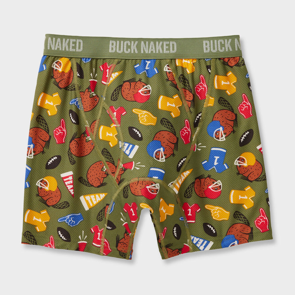 Men's Buck Naked Pattern Boxer Briefs Main Image