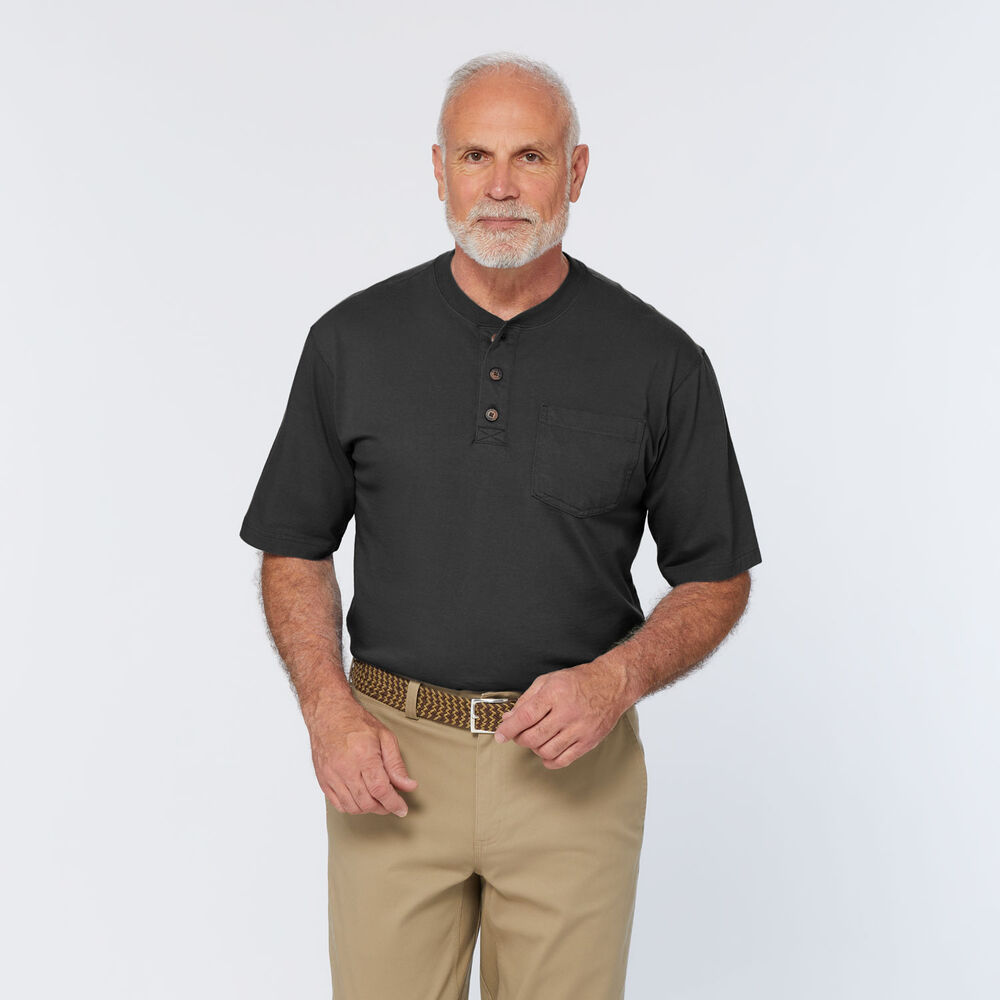 Men's Longtail T Relaxed Fit Short Sleeve Pocket Henley Main Image
