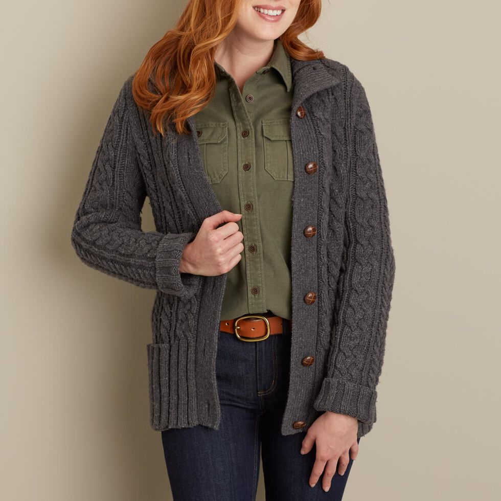 Women's Fisherman Cardigan Sweater