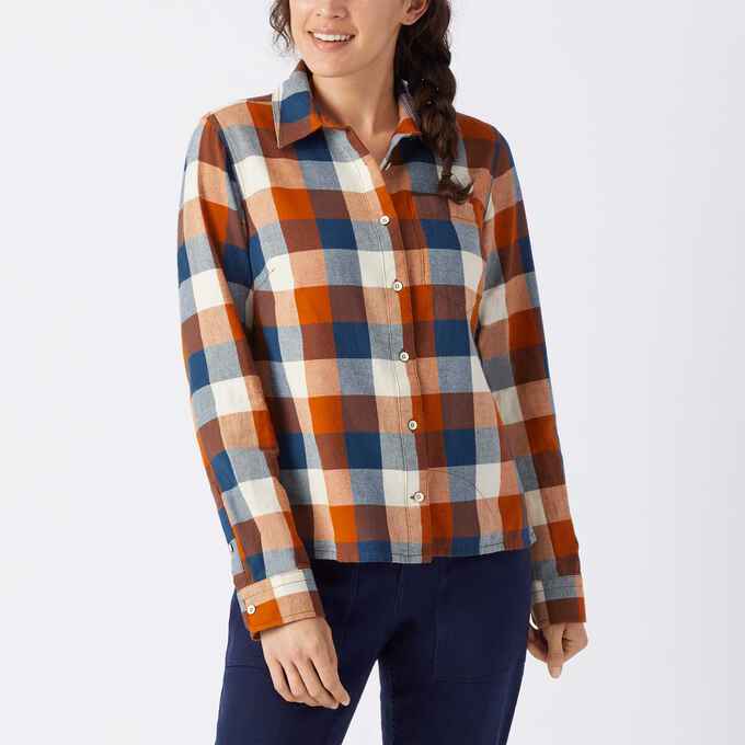 Women's Free Swingin' Flannel Split Tail Untucked Shirt | Duluth ...