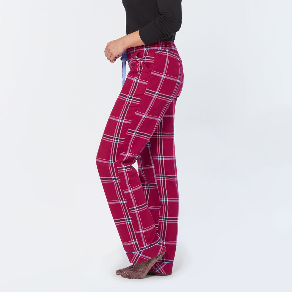 Buffalo Plaid Pajama Pants Dark Red Plaid Pants Flannel Pajama