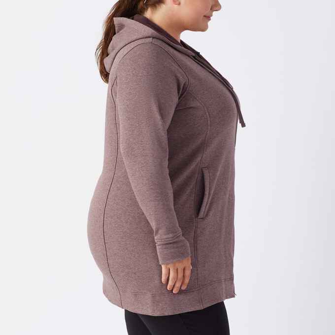 Women's Plus Fleecy Does It Zip-Up Hooded Sweatshirt