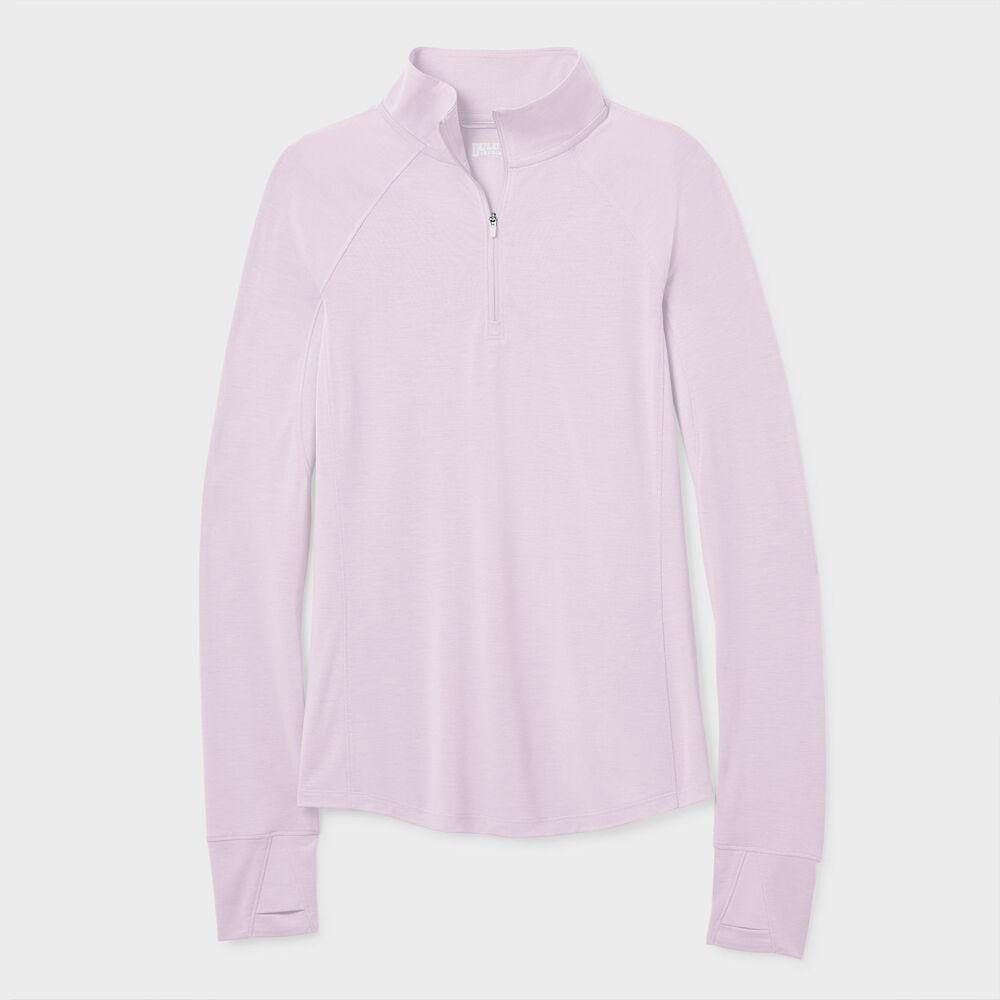 Women's Seawool Long Sleeve 1/4 Zip Mockneck Main Image