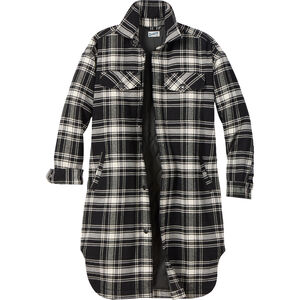 Women's Plus Folklore Flannel Insulated Duster