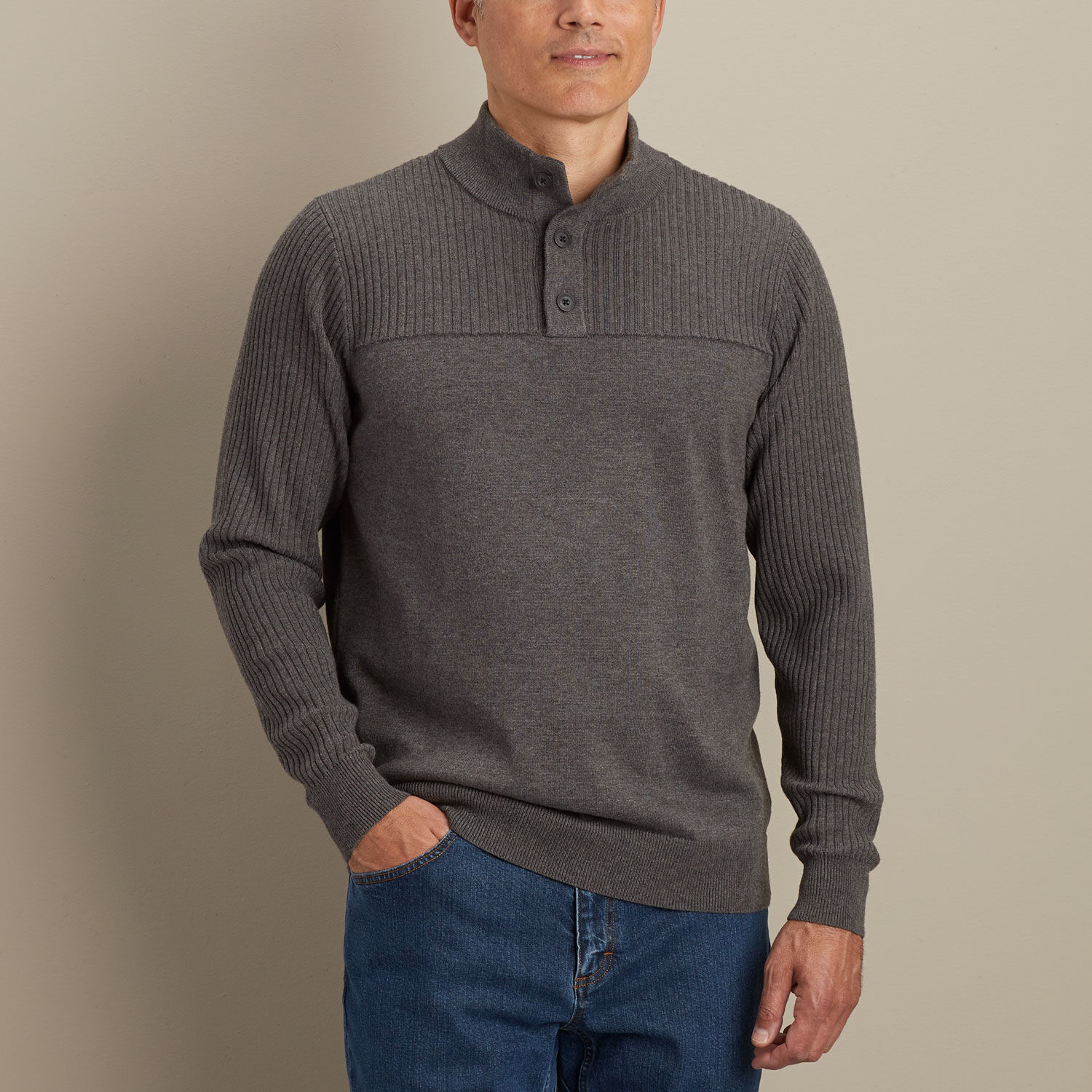 Men's Coolerino 1/4 Zip Mock Sweater | Duluth Trading Company