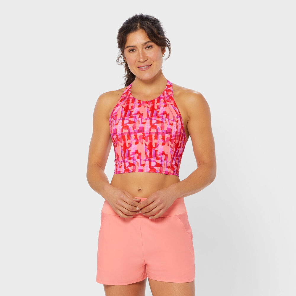 Women's AKHG Lost Lake Longline Swim Bra Top Main Image