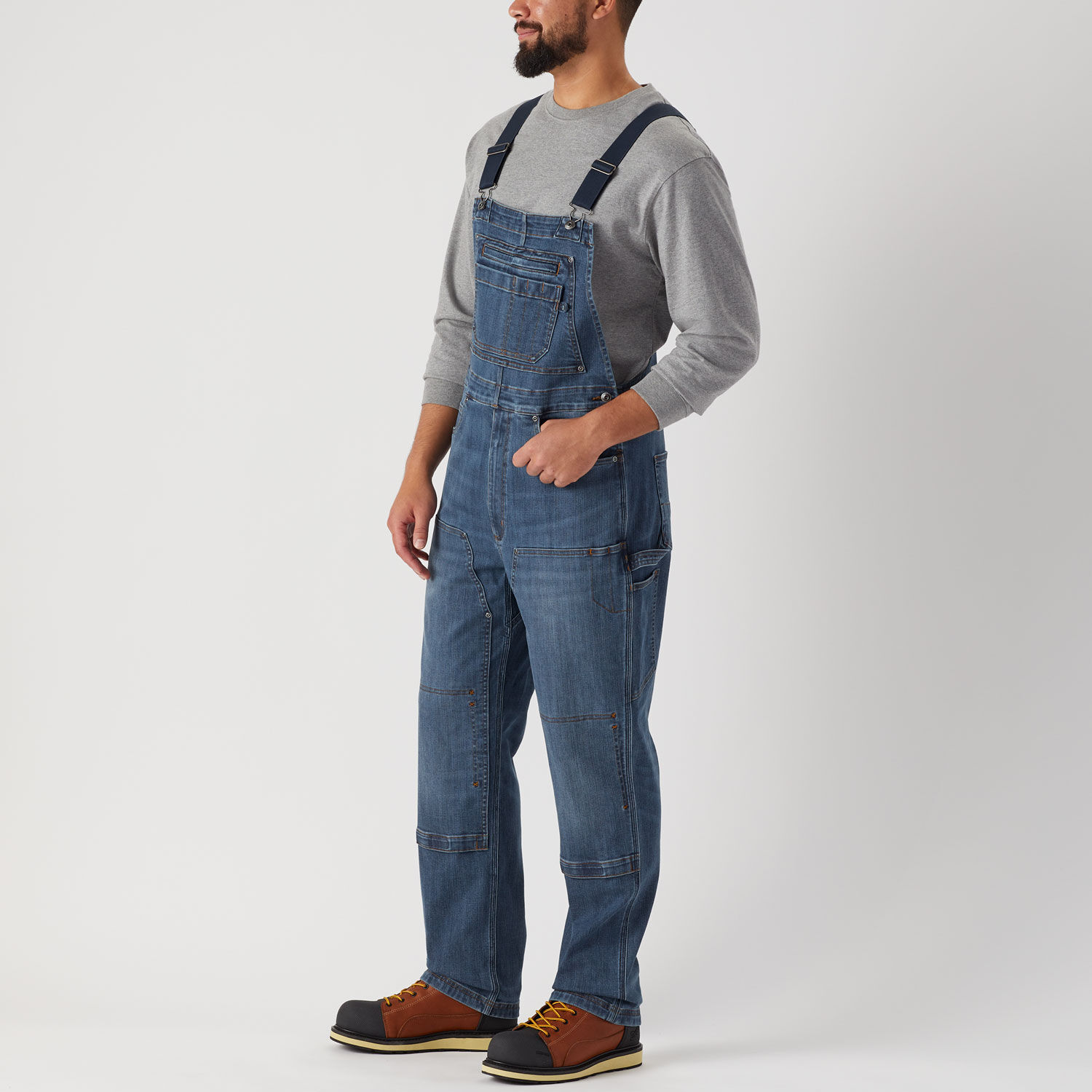 Amazon.com: Carhartt Men's Washed Denim Bib Overalls,Darkstone,36W x 28L:  Overalls And Coveralls Workwear Apparel: Clothing, Shoes & Jewelry