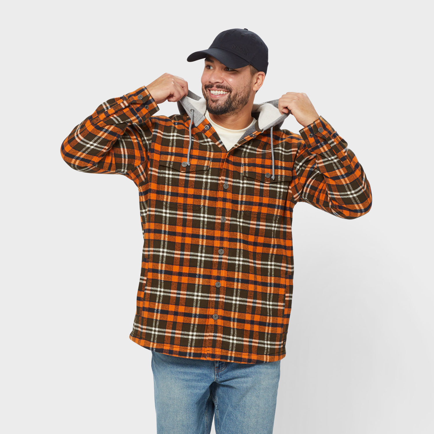 Men's Flapjack Fleece-Lined Hooded Shirt Jac | Duluth Trading Company