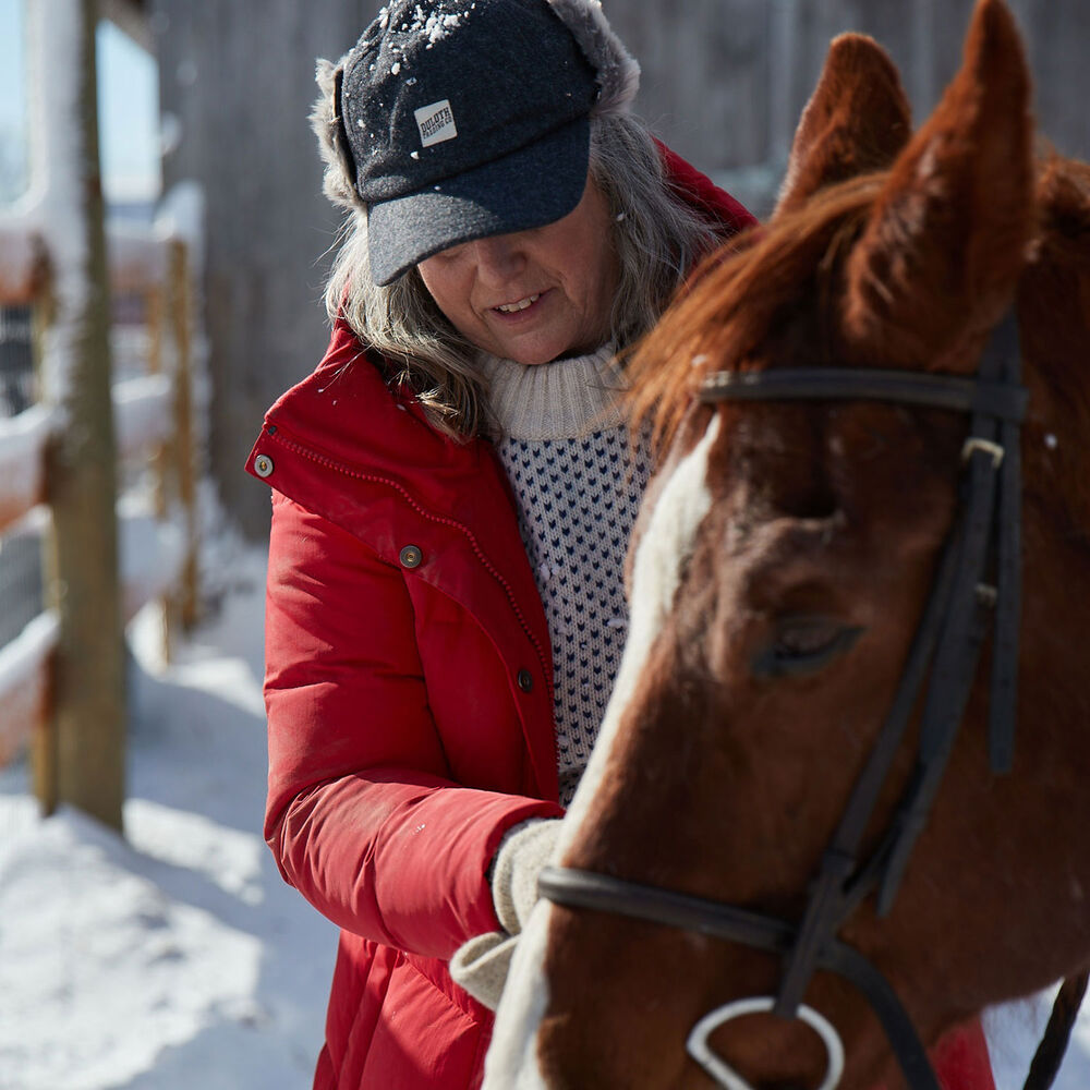 Women's Ear Flap Ball Cap Main Image