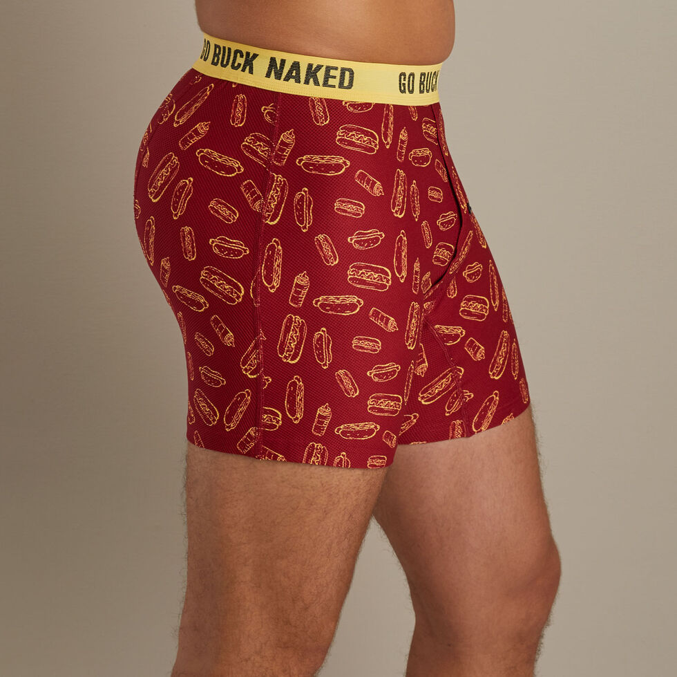 Men's Go Buck Naked Pattern Short Boxer Briefs
