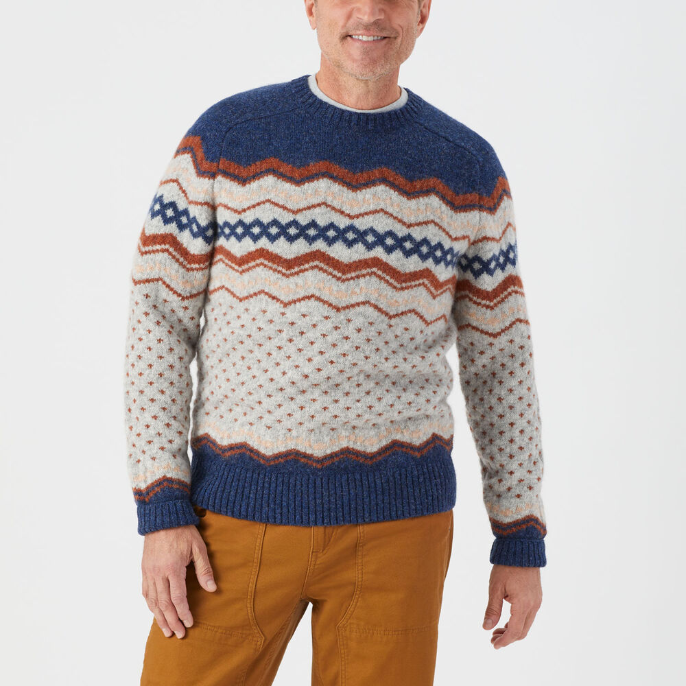 Men's Best Made Shetland Wool Fairisle Crew Neck Main Image