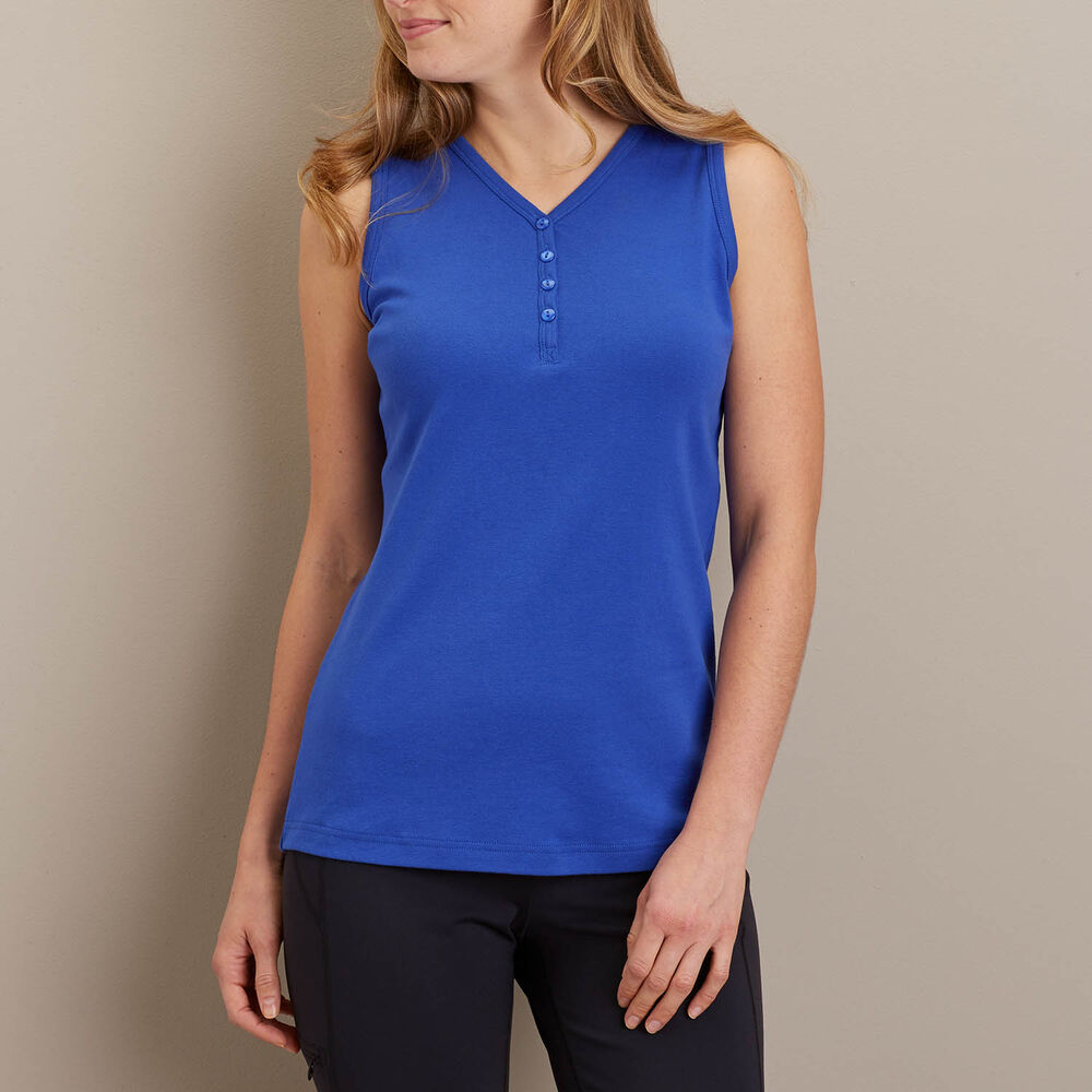 Women's Longtail T Henley Tank Top Main Image