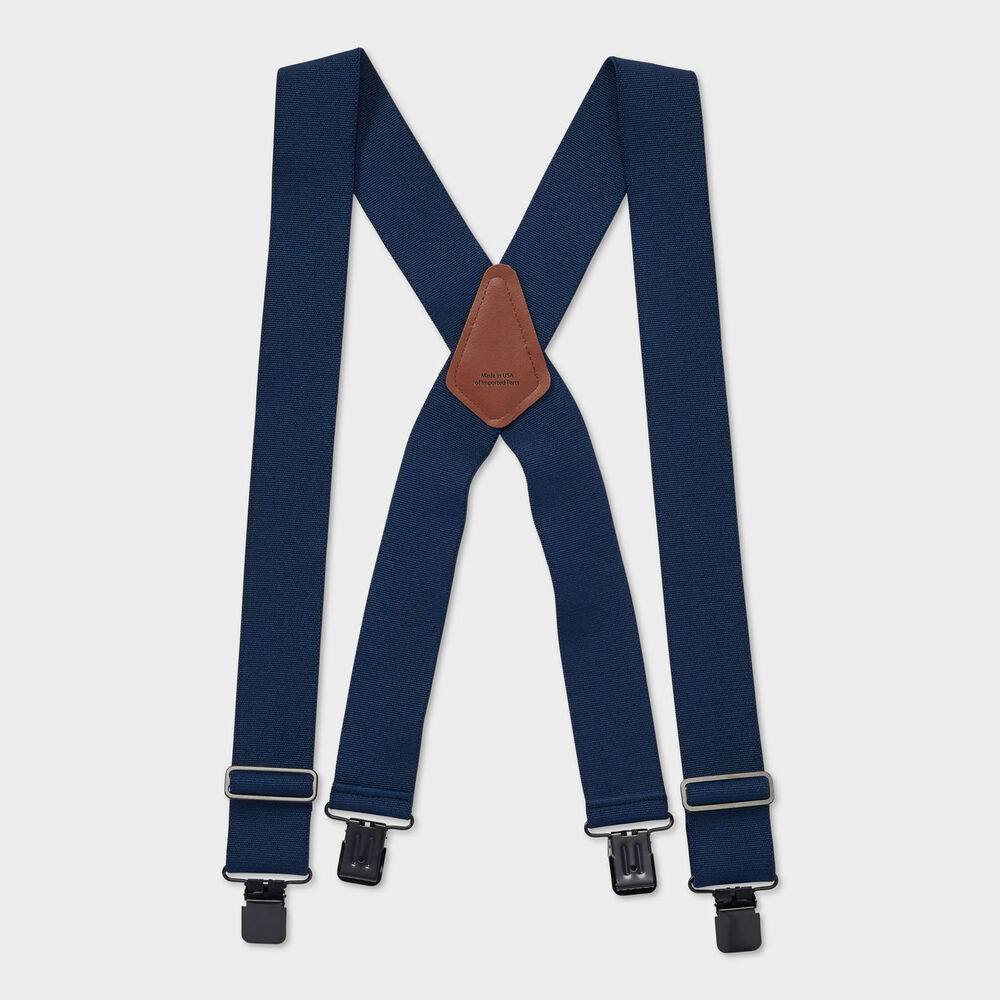 Duluth X-Back Tall Clip Suspenders NVY ONESIZE Main Image