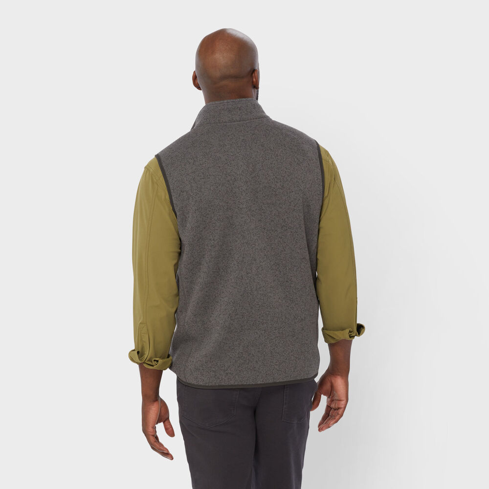 Men's Sweater Fleece Zip Vest Main Image