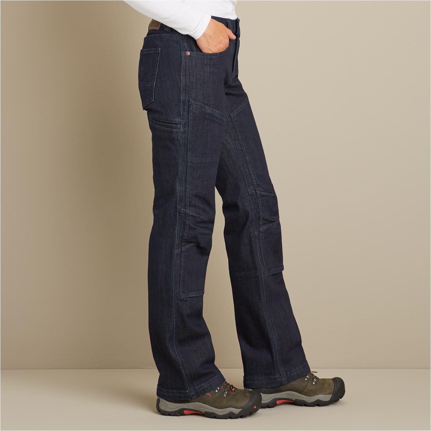 Women's Double Flex Double-Chapped Work Denim Bootcut Pants