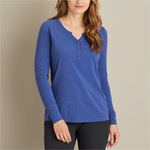 Women's Dry and Mighty Long Sleeve V-Neck Henley