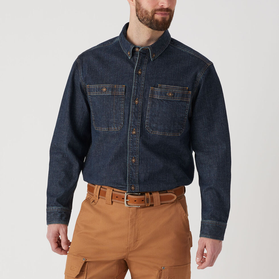 Men’s Free Swingin’ Denim Relaxed Fit Shirt | Duluth Trading Company
