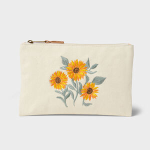 Canvas Embroidered Pouch