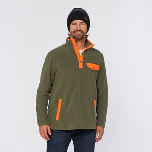 Men's Doubleback Fleece Button Mock Pullover