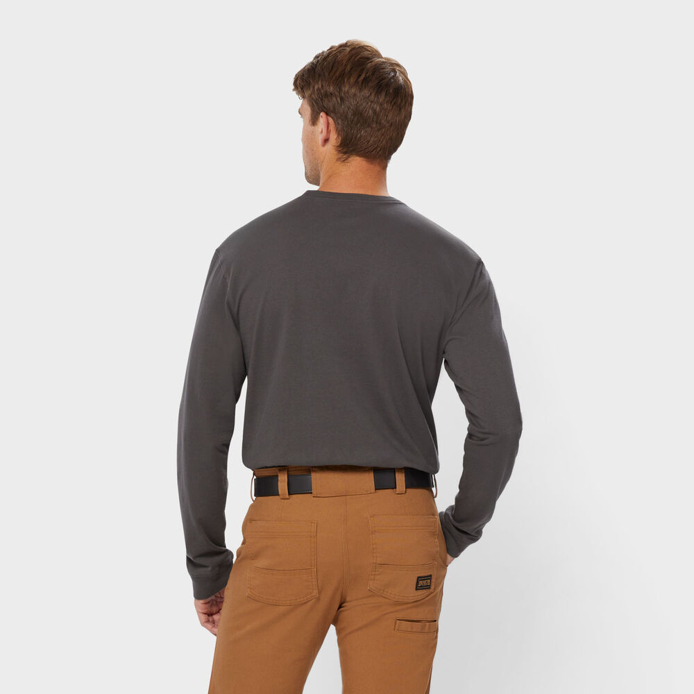 T-shirt Manches Courtes Henley Duluth Trading Co Homme, Noir, Taille L