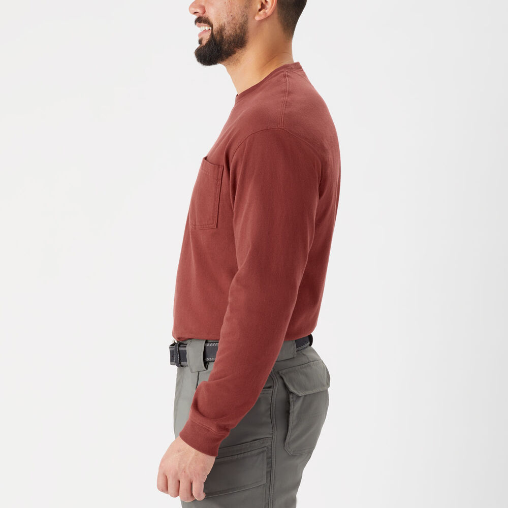Men's Longtail T Relaxed Fit LS Crew with Pocket Main Image