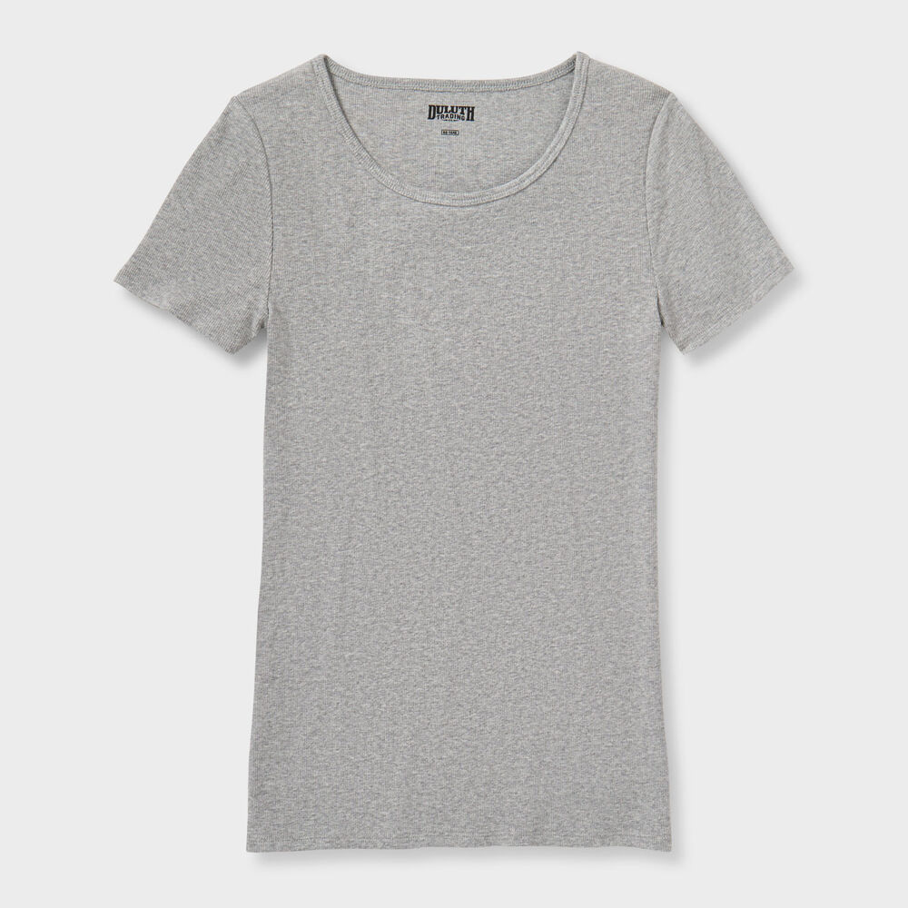 Women's No-Yank Luxe Rib Short Sleeve Tee Main Image