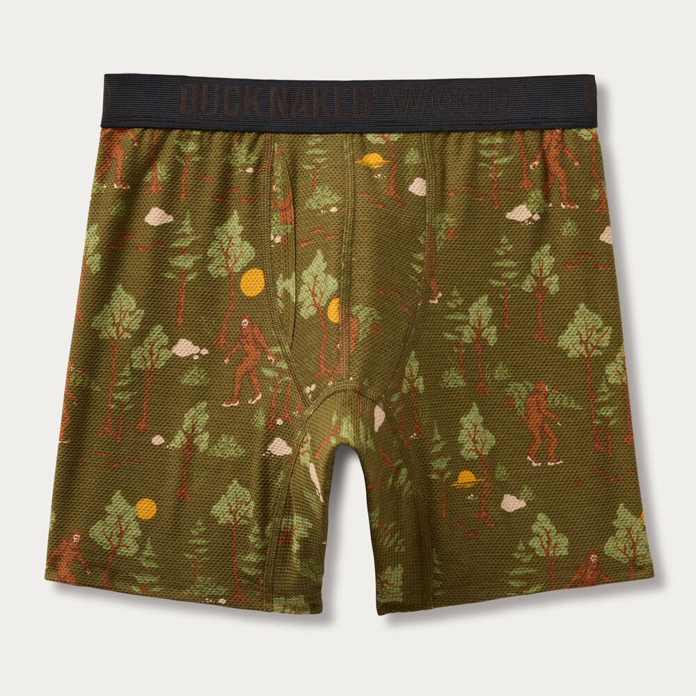 Men's Buck Naked Wood Boxer Briefs Main Image