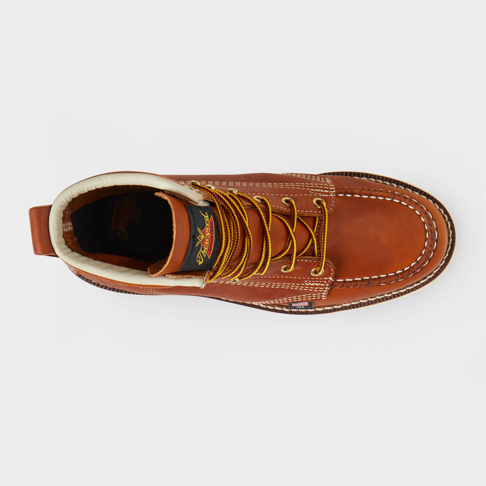 Men's Thorogood 6'' Soft Toe Moc-Toe Boots Main Image