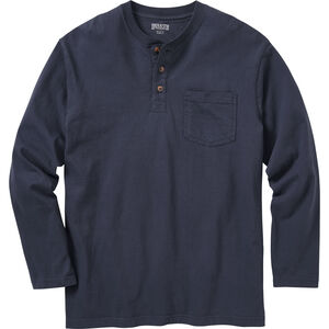 Men's Longtail T Relaxed Fit Long Sleeve Henley T-Shirt