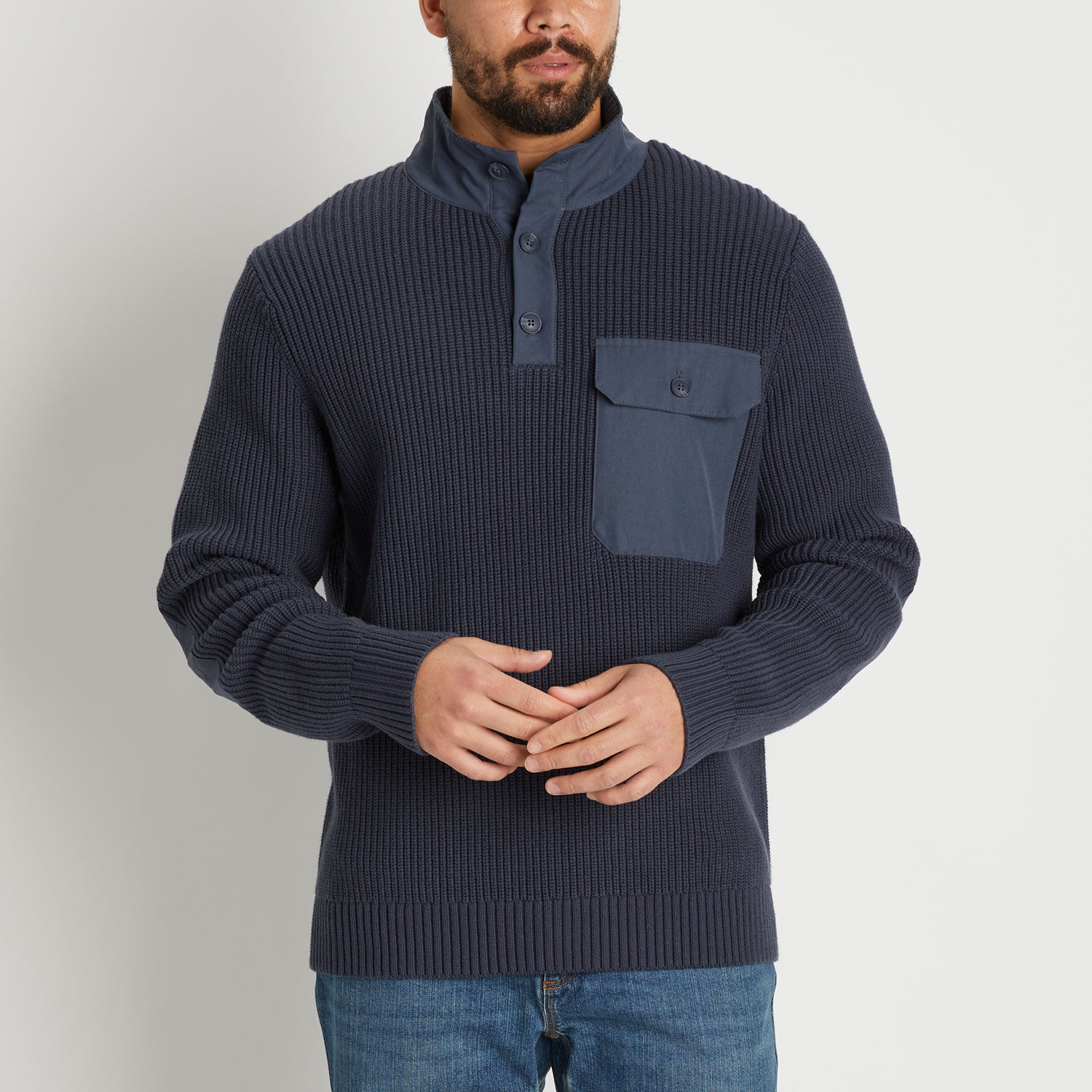Brigadier Button Mock Sweater | Duluth Trading Company