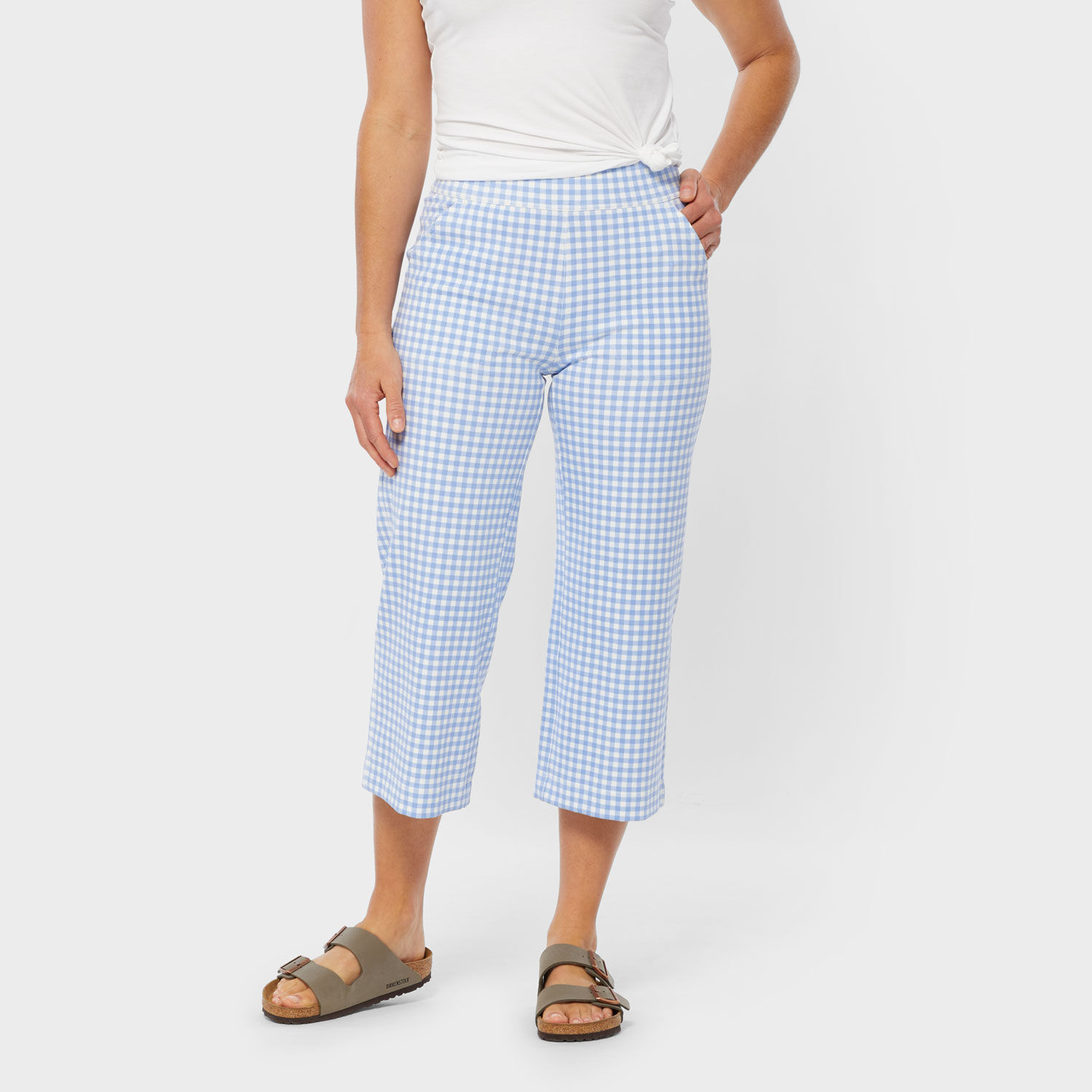 Women's NoGa Naturale Cotton Wide Leg Crop Pants | Duluth Trading