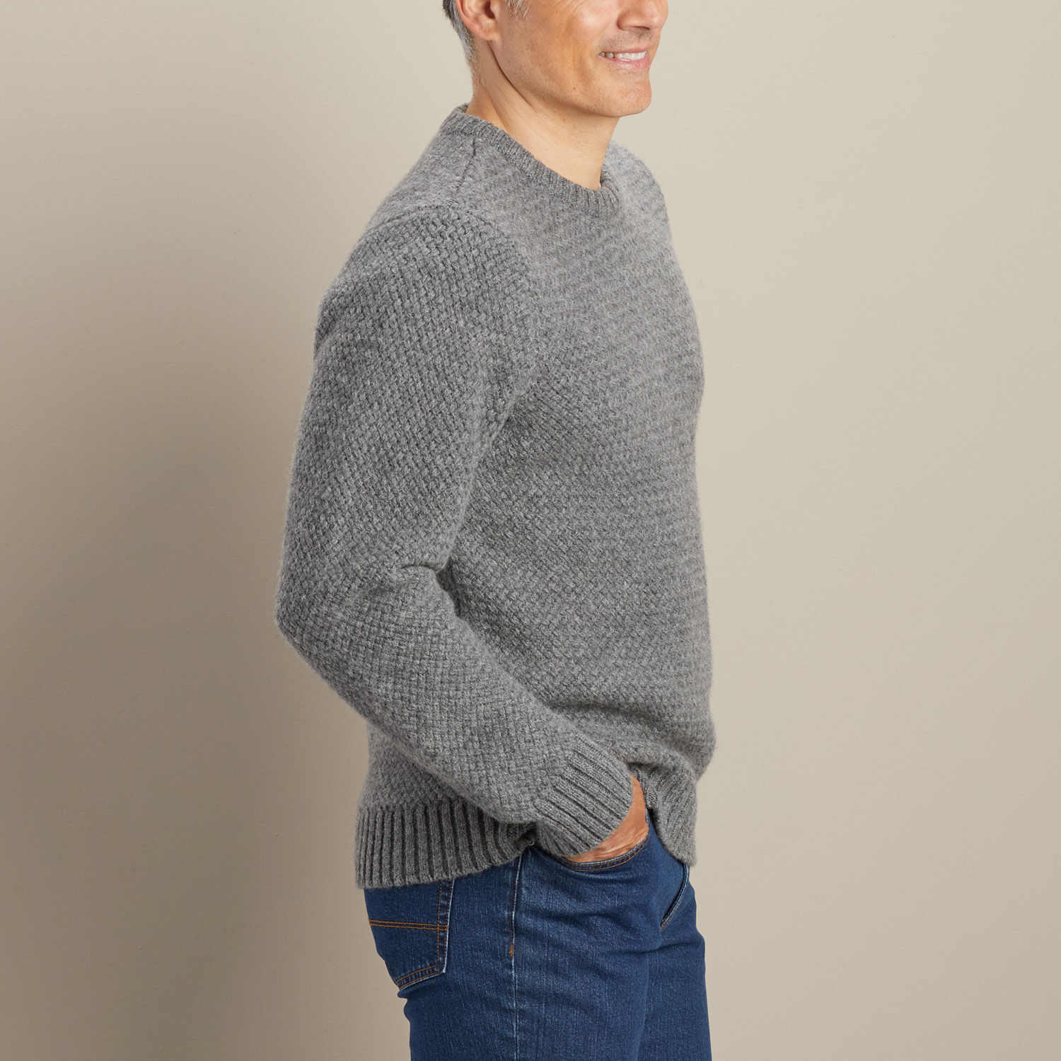 Men's Shetland Textured Crew Sweater | Duluth Trading Company