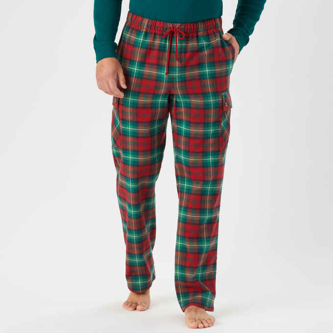 Men's Flannel Cargo Lounge Pants