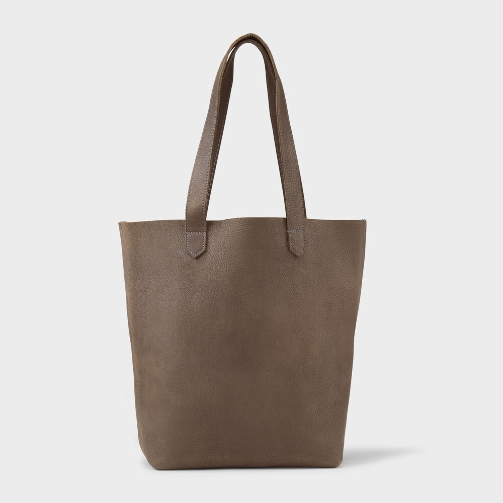 Lifetime Leather Simple Tote GRA Main Image