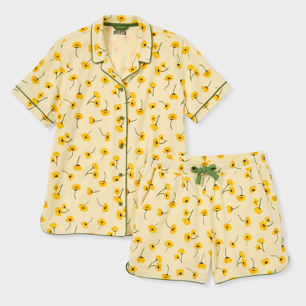 Women's Cotton Knit Printmaker Pajama Set Main Image