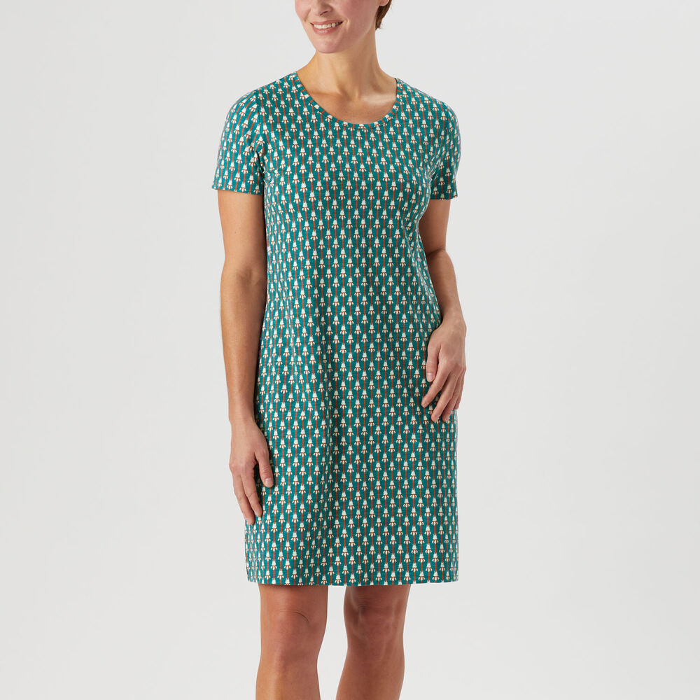 Women's To 'n' Flow Pleated Back Short Sleeve Dress Main Image