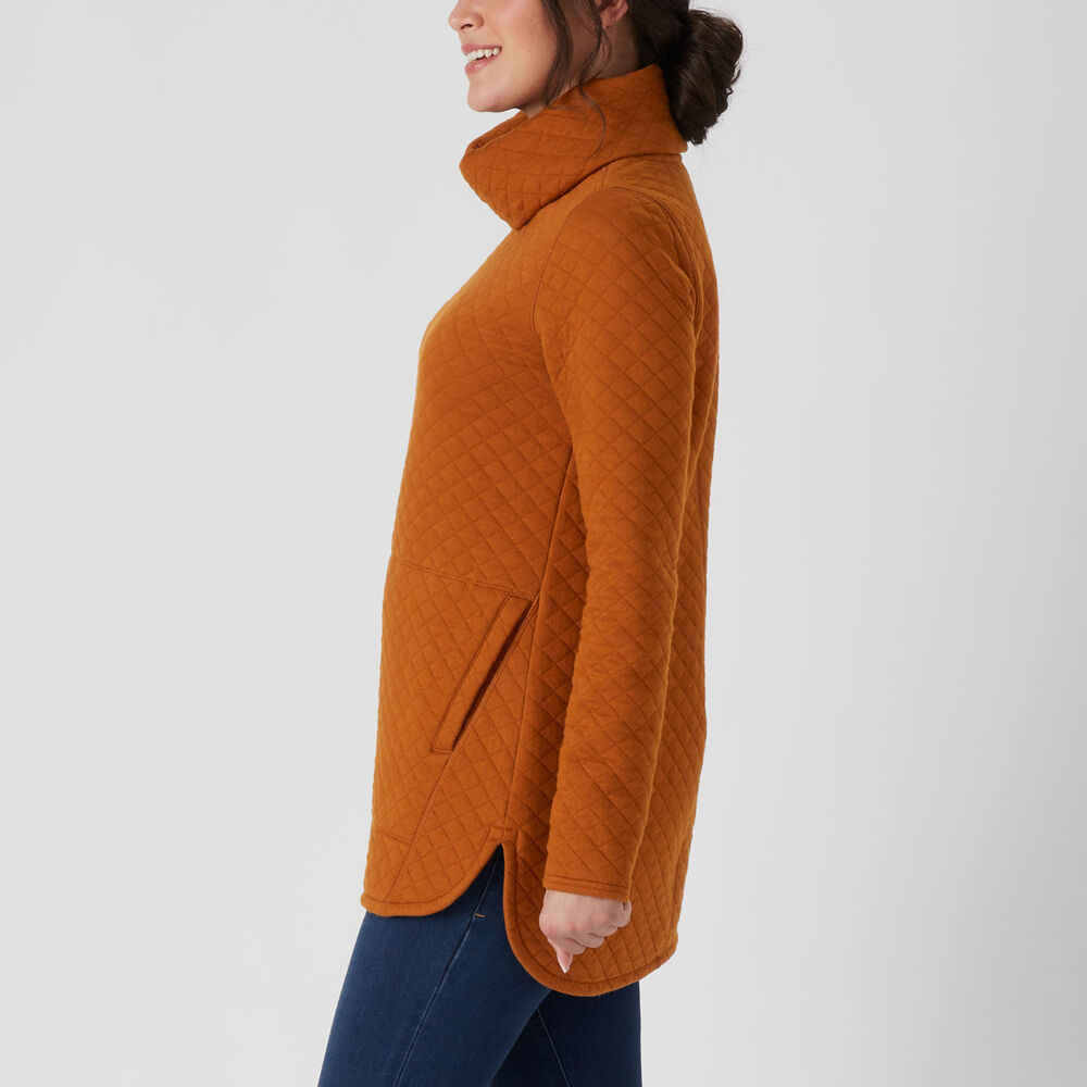 Women's Quilted Sweatshirt Tunic Main Image