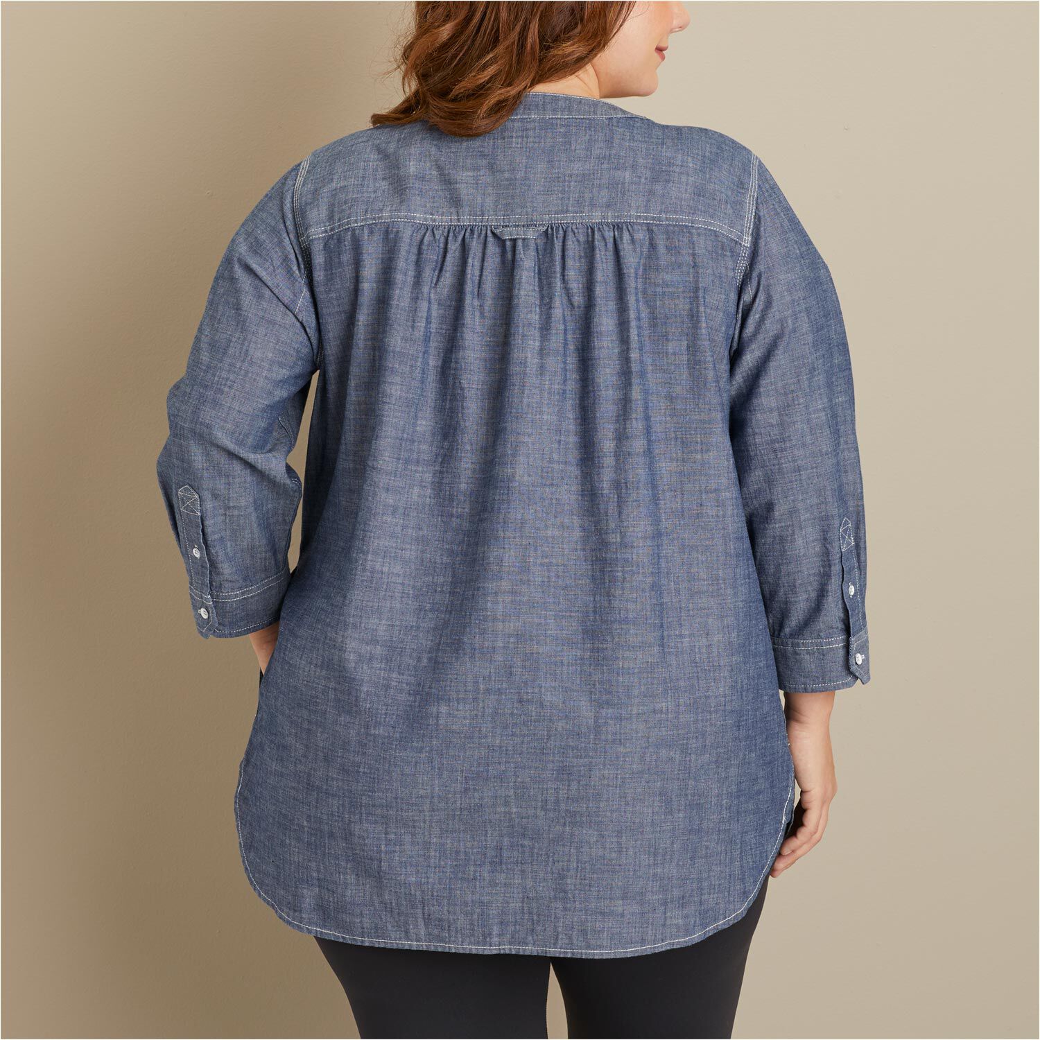 Women's Plus Free Range Chambray Tunic | Duluth Trading Company