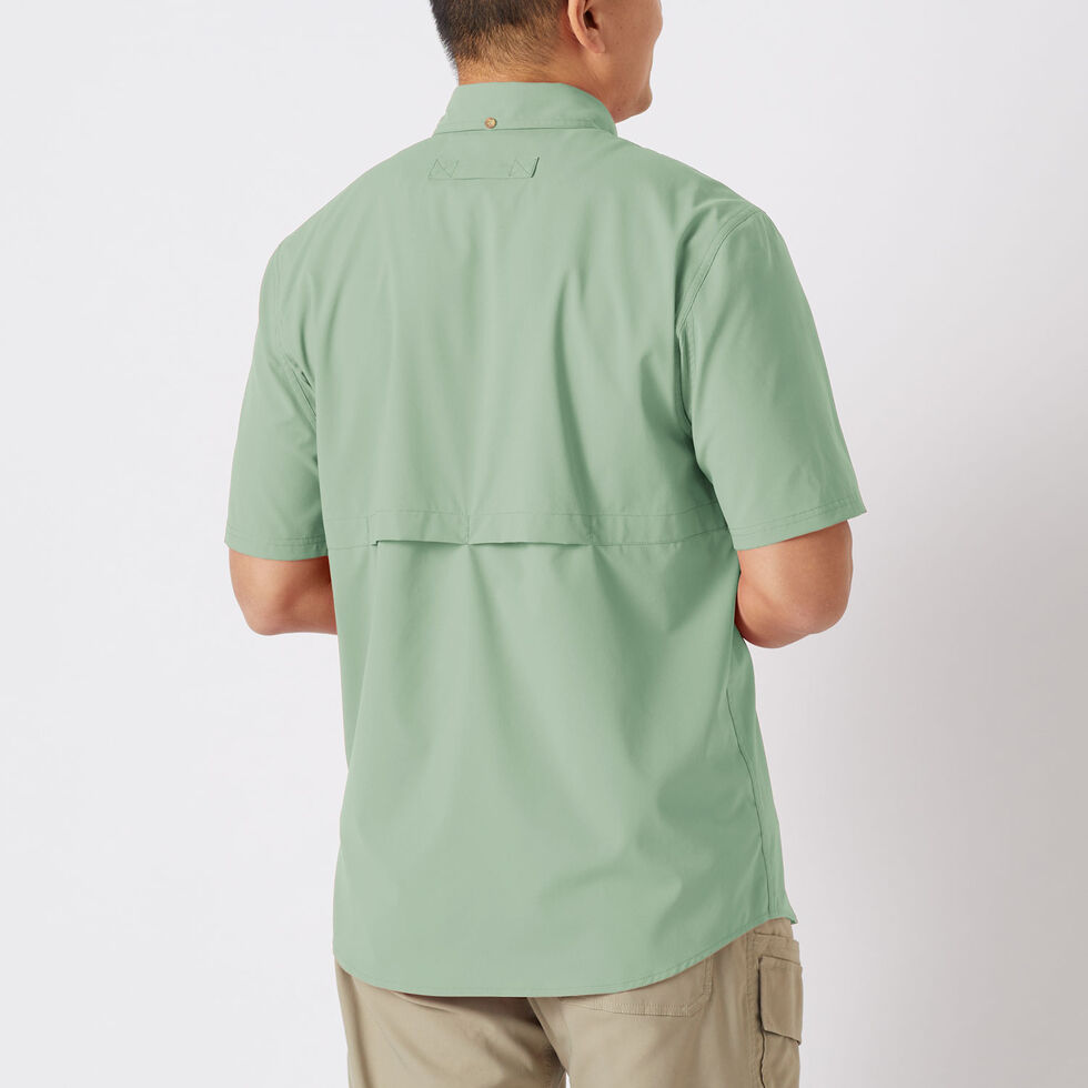Men's Action Standard Fit Short Sleeve Shirt - Blue SM Reg Duluth Trading Company