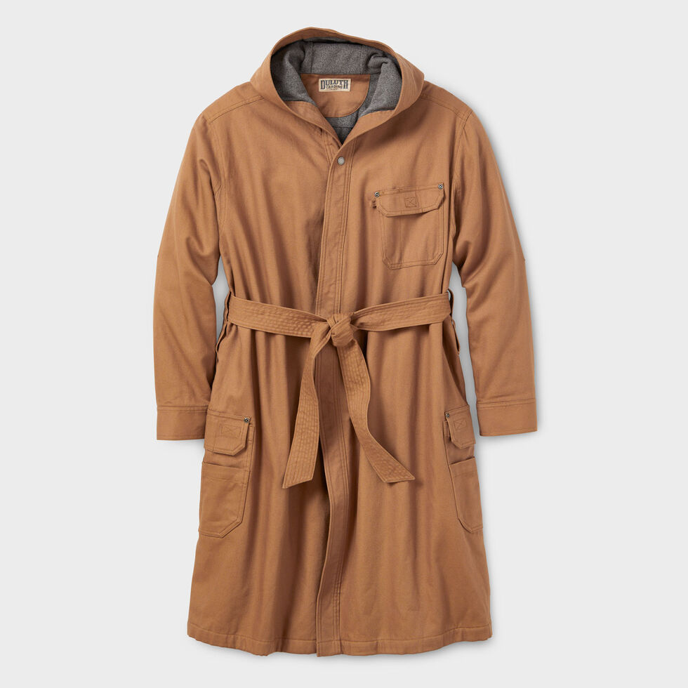 Men's Fire Hose Fleece-Lined Robe Duluth Trading Company