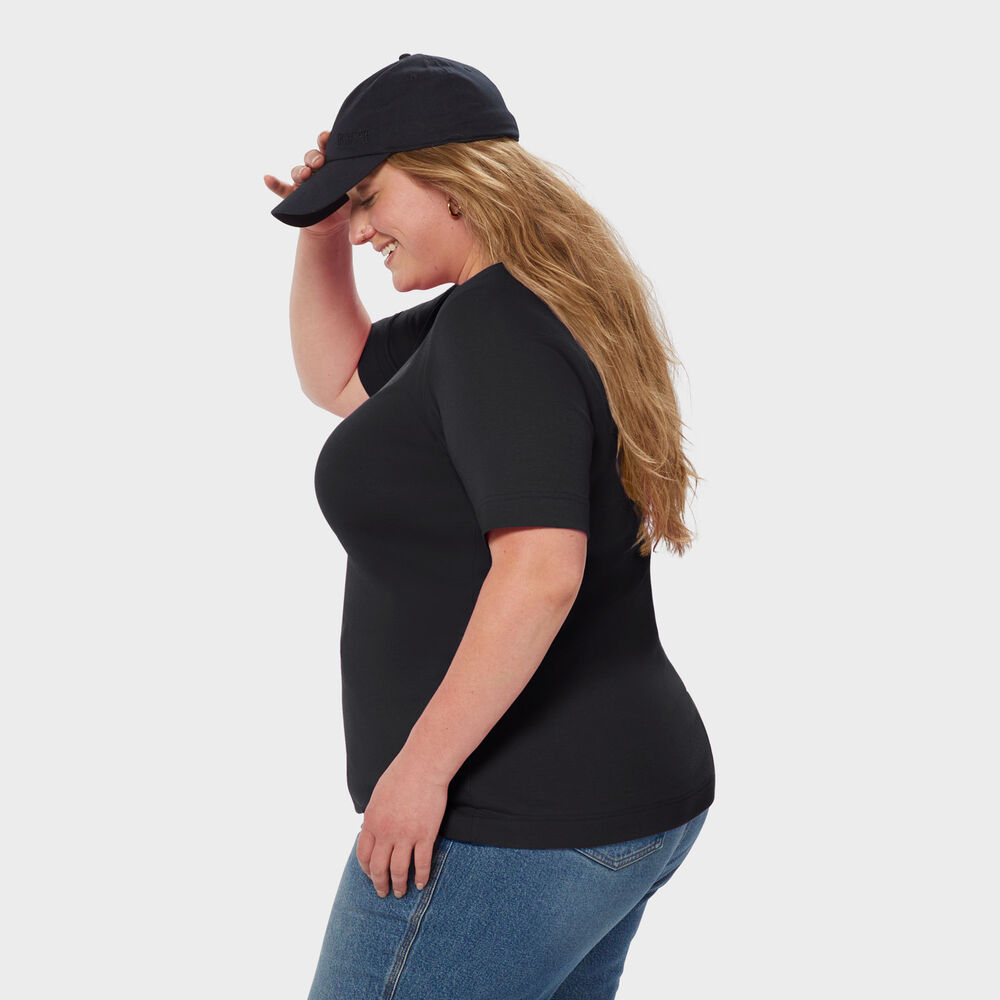 Women's Plus Longtail T Elbow Sleeve Scoopneck Main Image