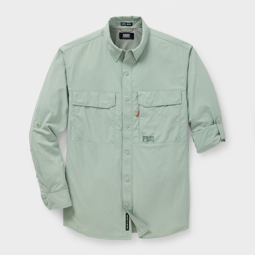 Men's AKHG Sol Survivor Snap-Front Long Sleeve Shirt Main Image