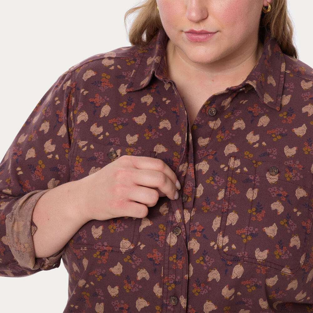 Women's Plus Free Swingin' Flannel Tunic Main Image
