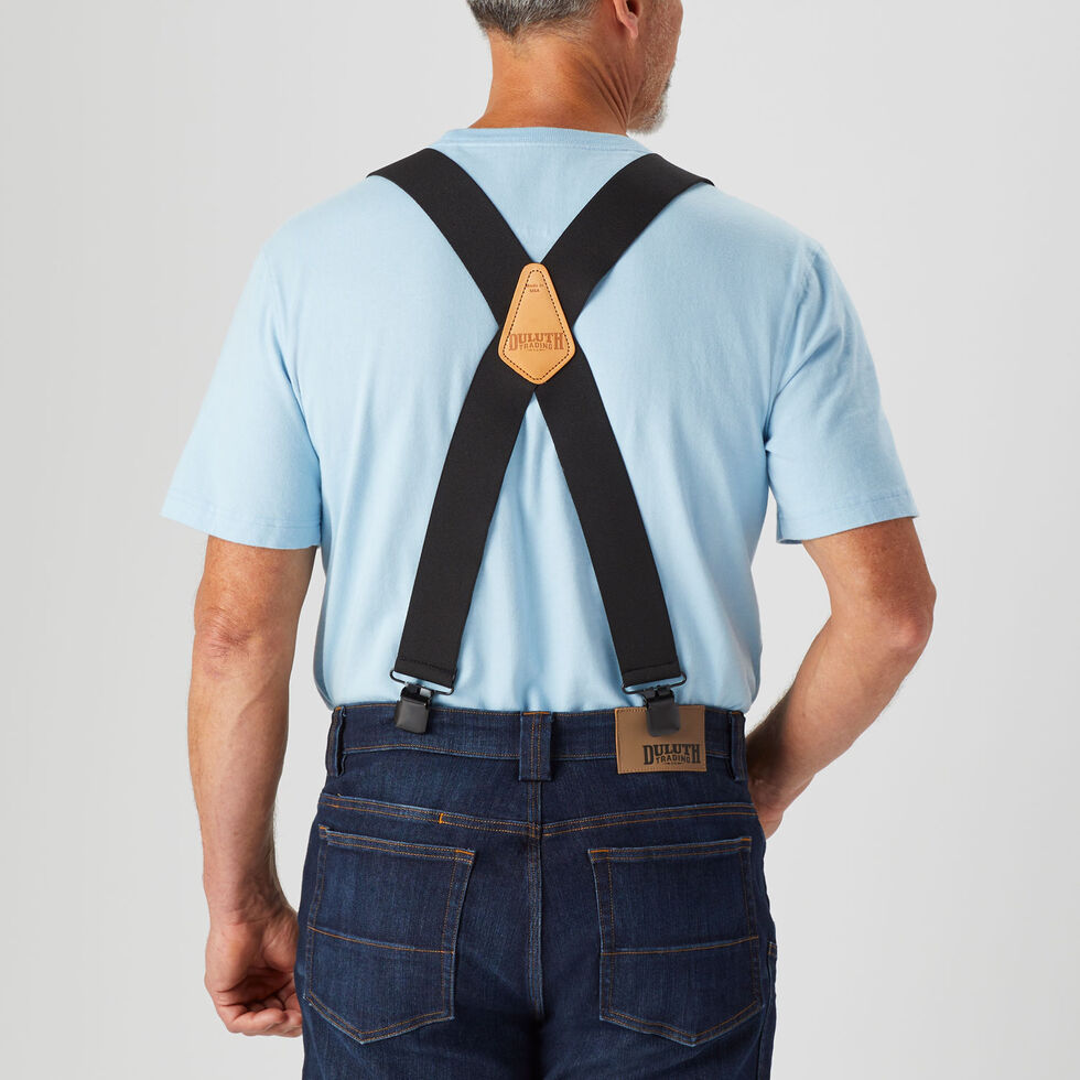 Type 'X' clip-on suspenders