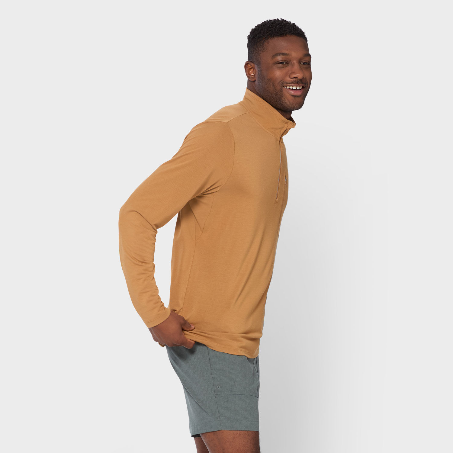 Men's AKHG Renew Bamboo 1/4 Zip Mock | Duluth Trading Company