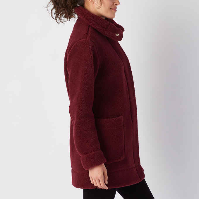 Women's Wool Sherpa Coat