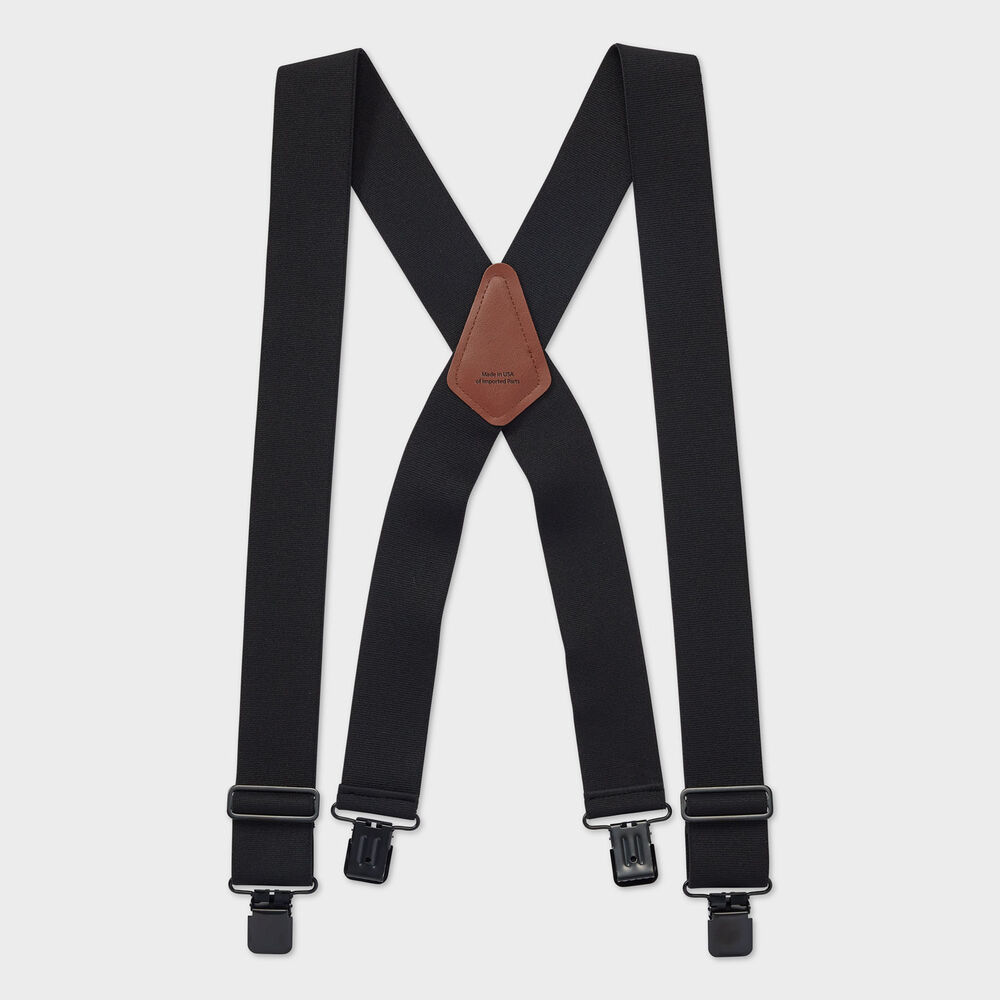 Duluth X-Back Clip Suspenders BLK ONESIZE Main Image